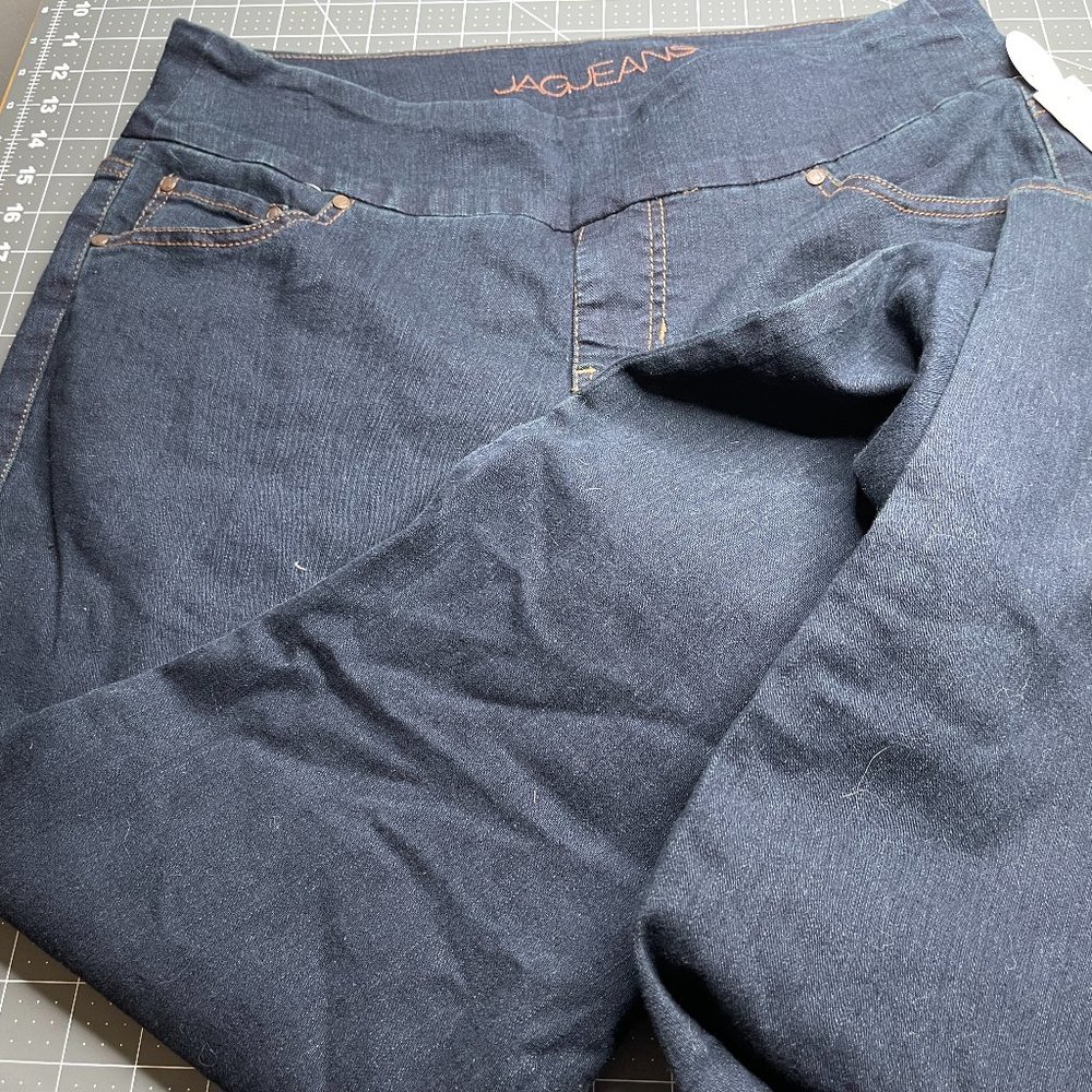 Jag Jeans High Rise Pull-On Skinny Denim Jeggings - Dark Wash - Size 16 BNWT